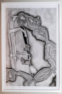 Shadows II - 2024 - Charcoal on cartridge paper - 59.4 x 84.1 cm