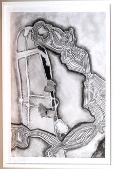 Shadows II - 2024 - Charcoal on cartridge paper - 59.4 x 84.1 cm
