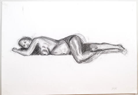 Sleeping Beauty - 2025 - life drawing - Charcoal on Fabriano