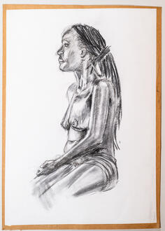 Tang - 2025 - life drawing - Charcoal on Fabriano